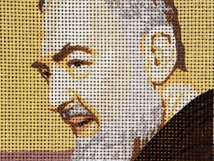 Kanwa z nadrukiem OJCIEC PIO (3101)