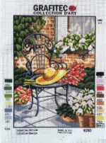 Kanwa z nadrukiem OGRÓD KWIATOWY (6293)