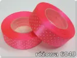 Wstążka SATYNOWA w KROPKI 12mm NA METRY