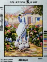 Kanwa z nadrukiem KRAJOBRAZ (6033)