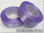 Wstążka satynowa w MAŁE KROPKI 25mm NA KRĄŻKI