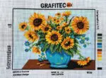Kanwa z nadrukiem SŁONECZNIKI (6226)