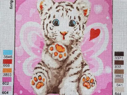 Kanwa z nadrukiem TYGRYSEK (6311)