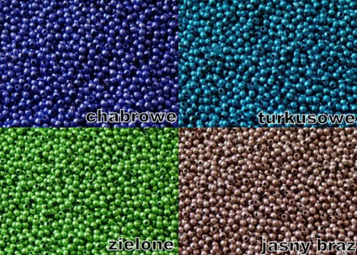 KORALIKI PEREŁKI 4 mm METALICZNE - RÓŻNE KOLORY