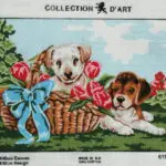 Kanwa z nadrukiem PIESKI (6191)