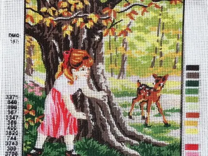 Kanwa z nadrukiem LEŚNE SPOTKANIE (6286)