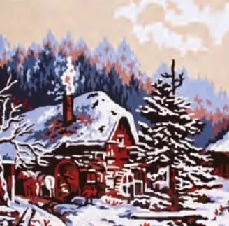 Kanwa z nadrukiem ZIMA (6138)