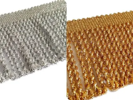 FRĘDZLE METALIZOWANE 10 cm - 0,5 METRA