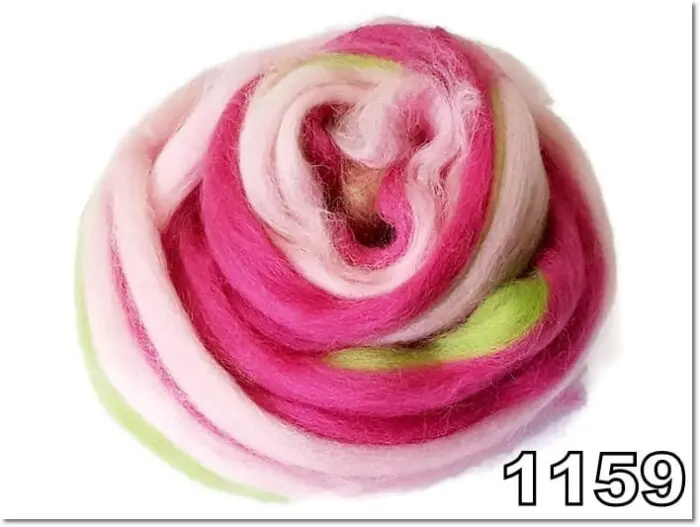 WEŁNA CZESANKOWA MULTICOLOR