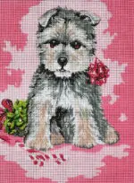 Kanwa z nadrukiem PIESEK (6277)