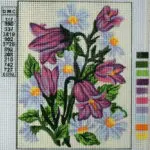 Kanwa z nadrukiem KWIATY (3041)