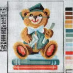 Kanwa z nadrukiem MIŚ UCZEŃ (3180)