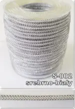 Sznurek metalizowany PERLA 3mm/ rolka 25m