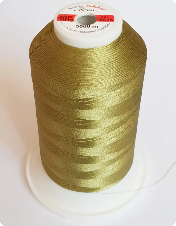 NICI IRIS 40E DO HAFTU MASZYNOWEGO 5000m, nr 2875 - oliwkowe