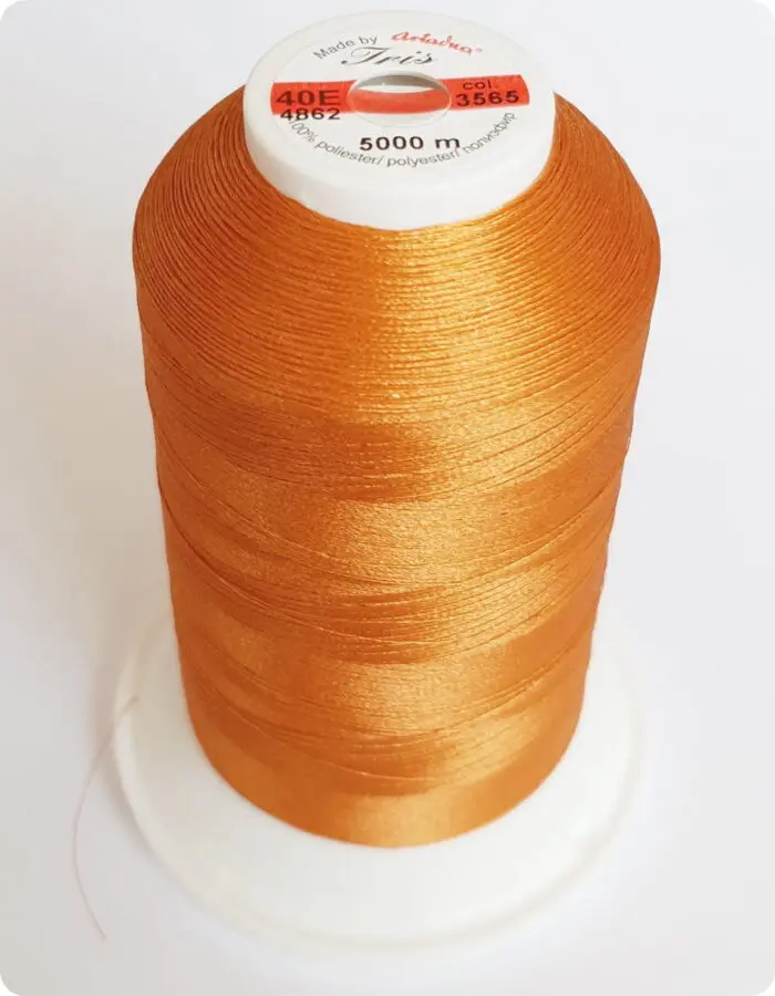 NICI IRIS 40E DO HAFTU MASZYNOWEGO 5000m, nr 3565 - rudy pomarańcz