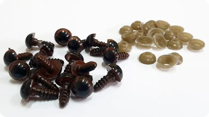 Bezpieczne oczka zaciskowe do zabawek 10mm 1szt