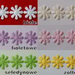 TAŚMA, KWIATKI ATŁASOWE 3 cm