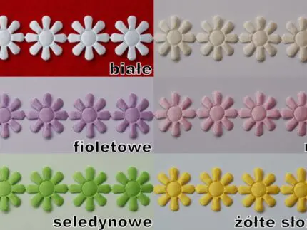 TAŚMA, KWIATKI ATŁASOWE 3 cm