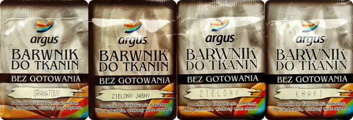 BARWNIK DO TKANIN, BEZ GOTOWANIA