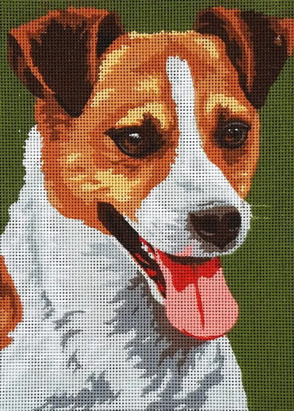 Kanwa z nadrukiem JACK RUSSELL TERRIER (6284)
