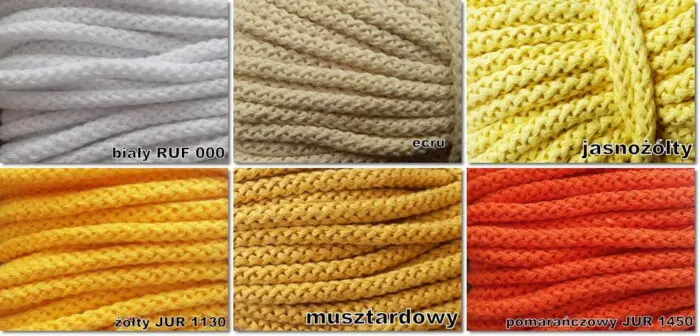 Sznurek pleciony BAWEŁNIANY 8mm na metry