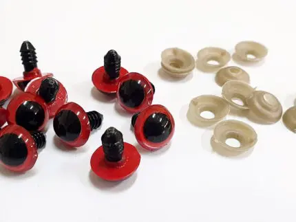 Bezpieczne oczka zaciskowe do zabawek 15mm 1szt