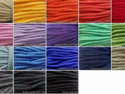 ZESTAW SZNURKÓW BAWEŁNIANYCH 5mm - po 1 metrze