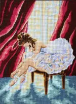 Kanwa z nadrukiem BALETNICA (6035)