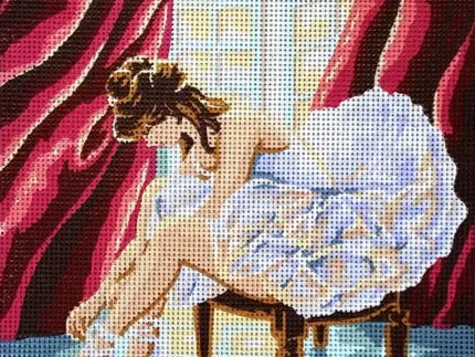 Kanwa z nadrukiem BALETNICA (6035)