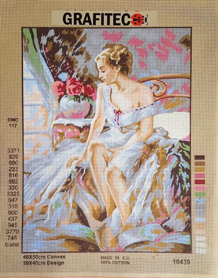 Kanwa z nadrukiem KOBIETA (10439)