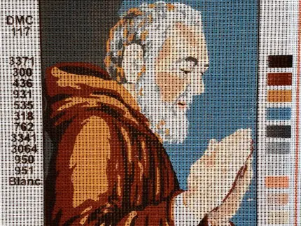 Kanwa z nadrukiem OJCIEC PIO (3100)