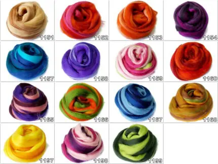 WEŁNA CZESANKOWA MULTICOLOR