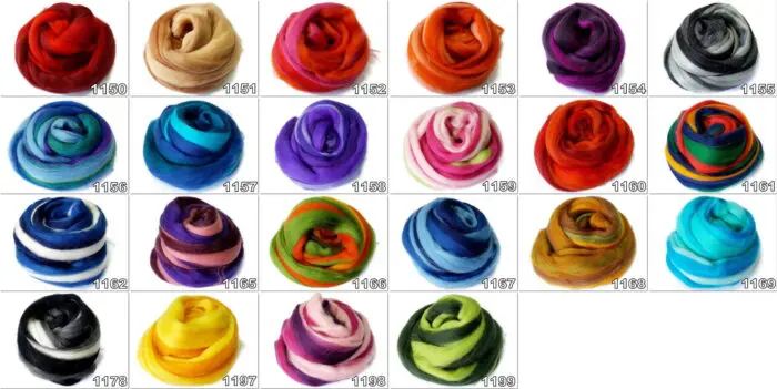 WEŁNA CZESANKOWA MULTICOLOR