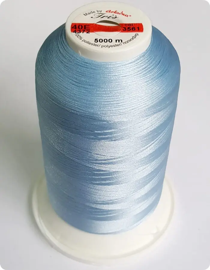 NICI IRIS 40E DO HAFTU MASZYNOWEGO 5000m, nr 3561 - jasnoniebieskie