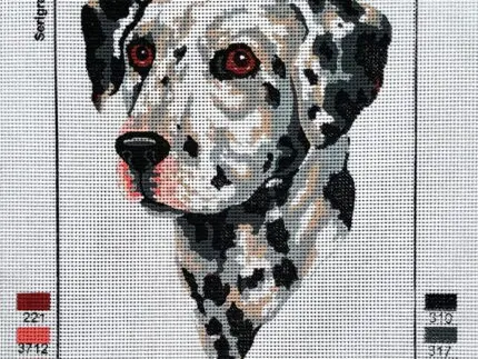 Kanwa z nadrukiem DALMATYŃCZYK (6282)