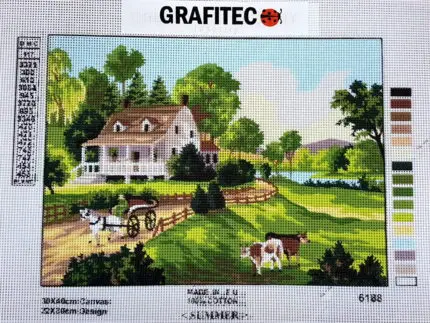 Kanwa z nadrukiem LATO (6188)