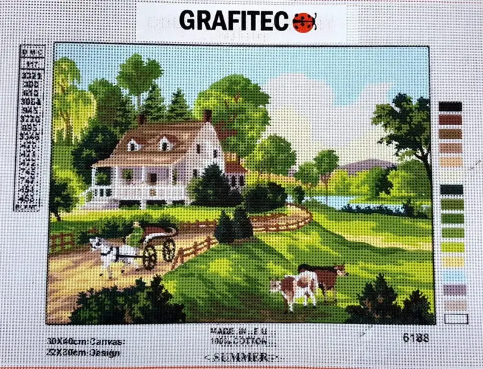 Kanwa z nadrukiem LATO (6188)