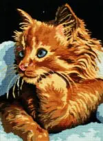 Kanwa z nadrukiem KOT (6229)