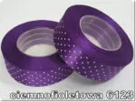 Wstążka satynowa w MAŁE KROPKI 25mm NA KRĄŻKI