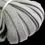 SZNUR PŁASKI BAWEŁNIANY 18mm SZARY opakowanie 25m