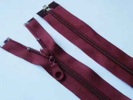 ZAMEK ŻYŁKOWY 83cm SPIRALA #5 - BORDOWY