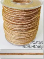 Sznurek metalizowany PERLA 3mm na metry