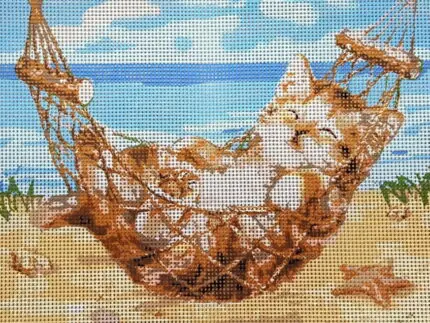 Kanwa z nadrukiem KOCIE WAKACJE (6306)