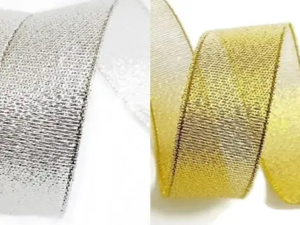 Wstążka BROKATOWA 9mm NA METRY