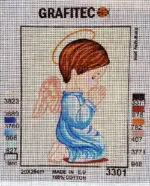 Kanwa z nadrukiem ANIOŁEK (3301)