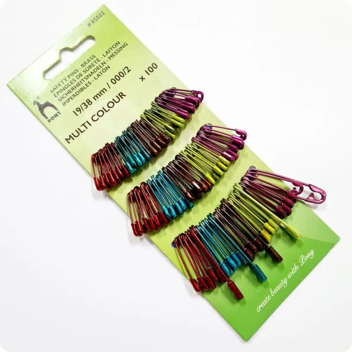 AGRAFKI KOLOROWE 100 szt (85502) PONY