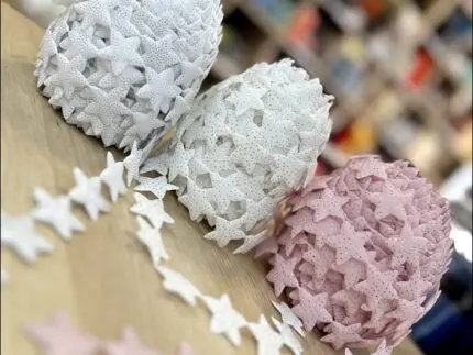 Aplikacje na taśmie GWIAZDKI z połyskiem