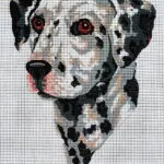 Kanwa z nadrukiem DALMATYŃCZYK (6282)