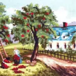 Kanwa z nadrukiem JESIEŃ (6187)