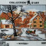 Kanwa z nadrukiem ZIMA (3207)